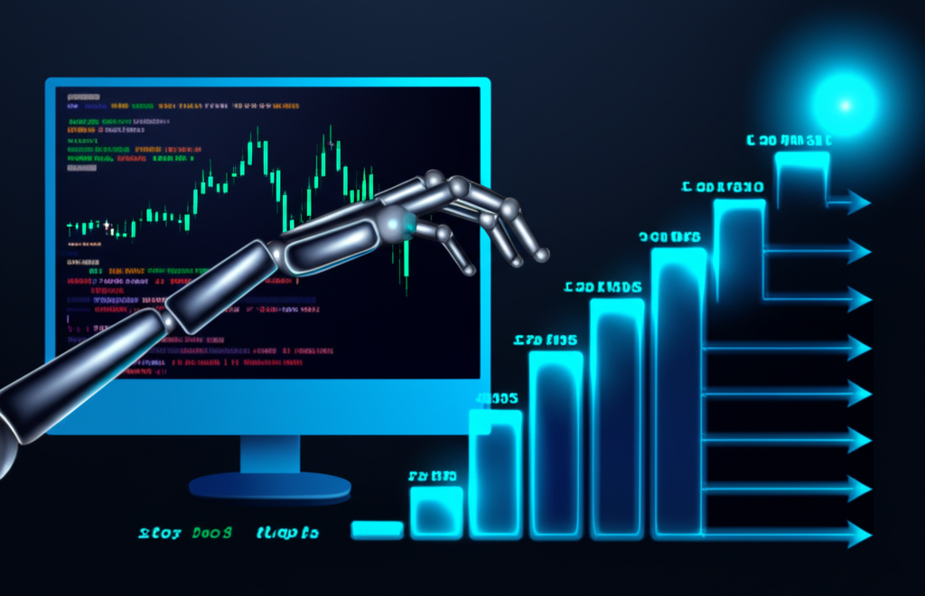 Ilustração de robô de negociação usando estratégia Martingale programado em MQL5 no MetaTrader 5.